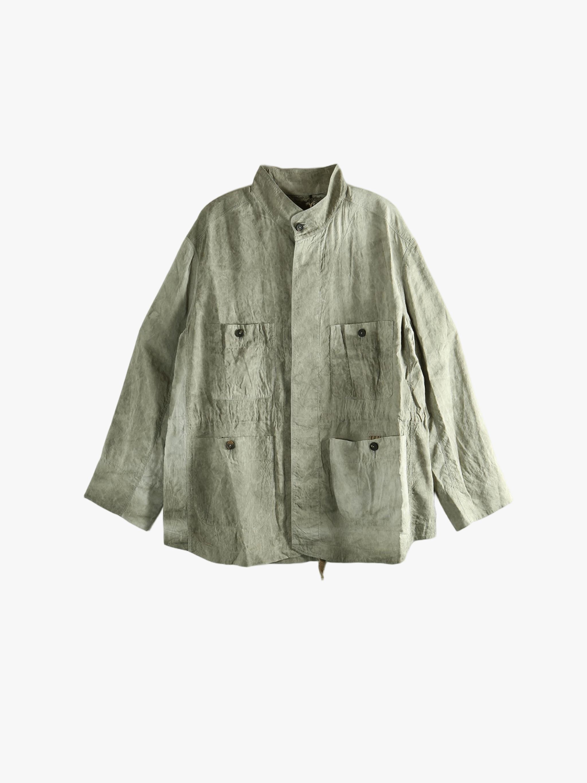 Green jacket, front view
