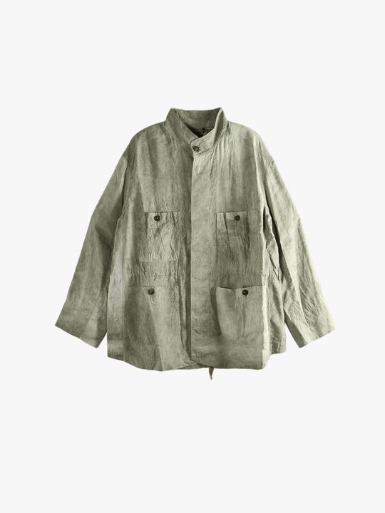 Green jacket, front view