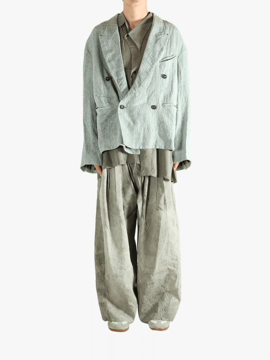 Grey jackets, full body view