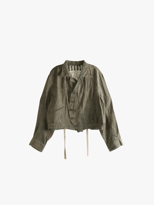 Green jacket, front view