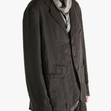 Black jackets worn by a person, showing the jackets fit