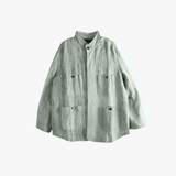 Green shirt, front view