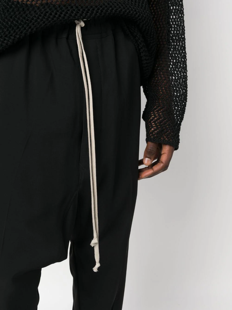 RICK OWENS Men Drawstring Cropped Pants