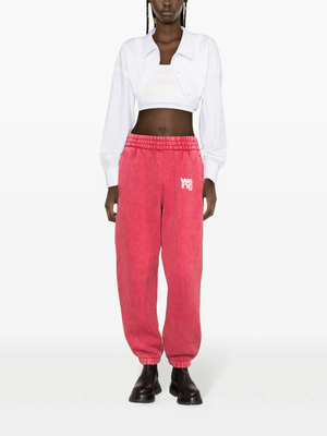 T BY ALEXANDER WANG Women Puff Paint Logo Essential Terry Classic Sweatpant