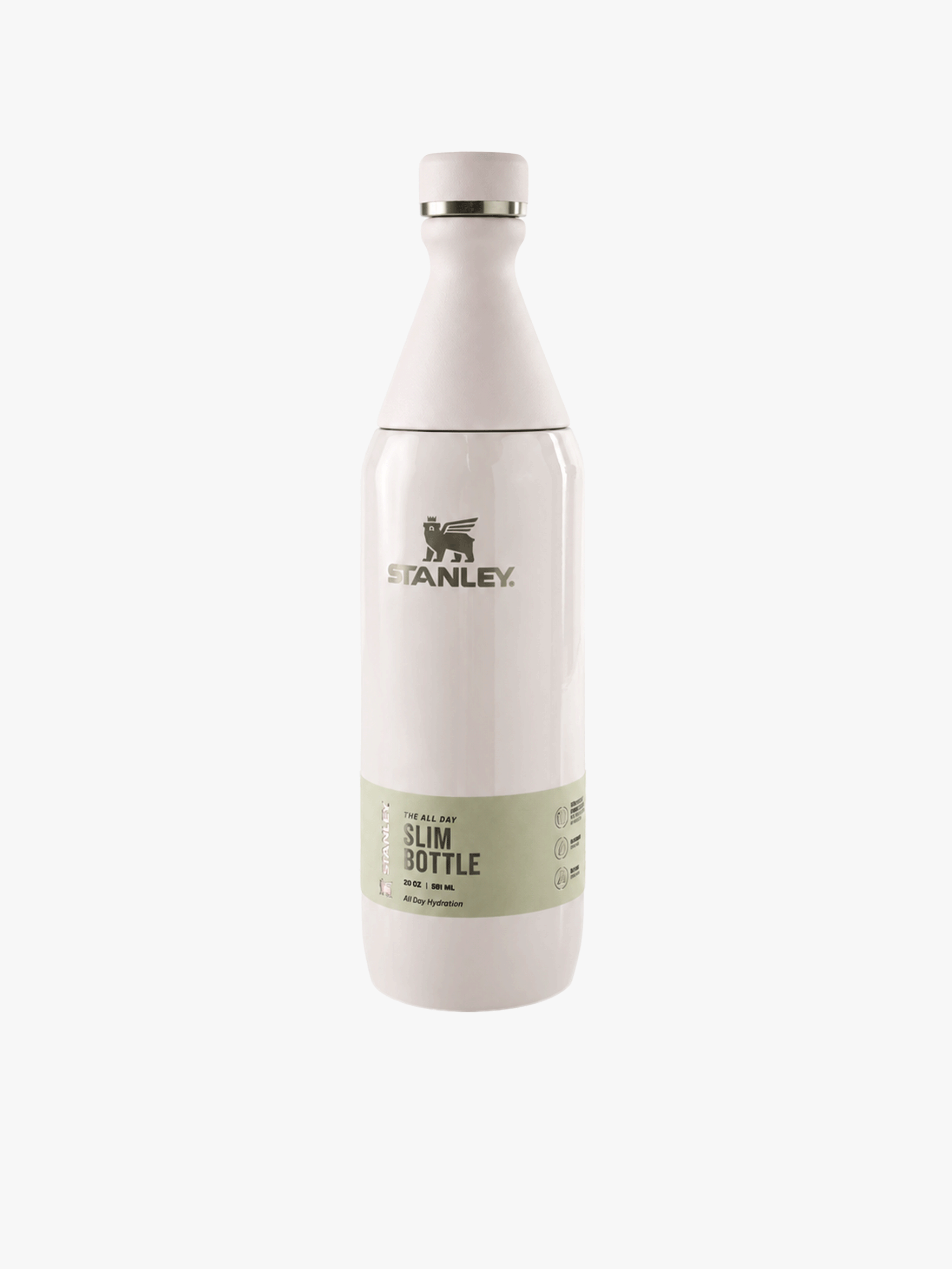 Pink bottle, front view