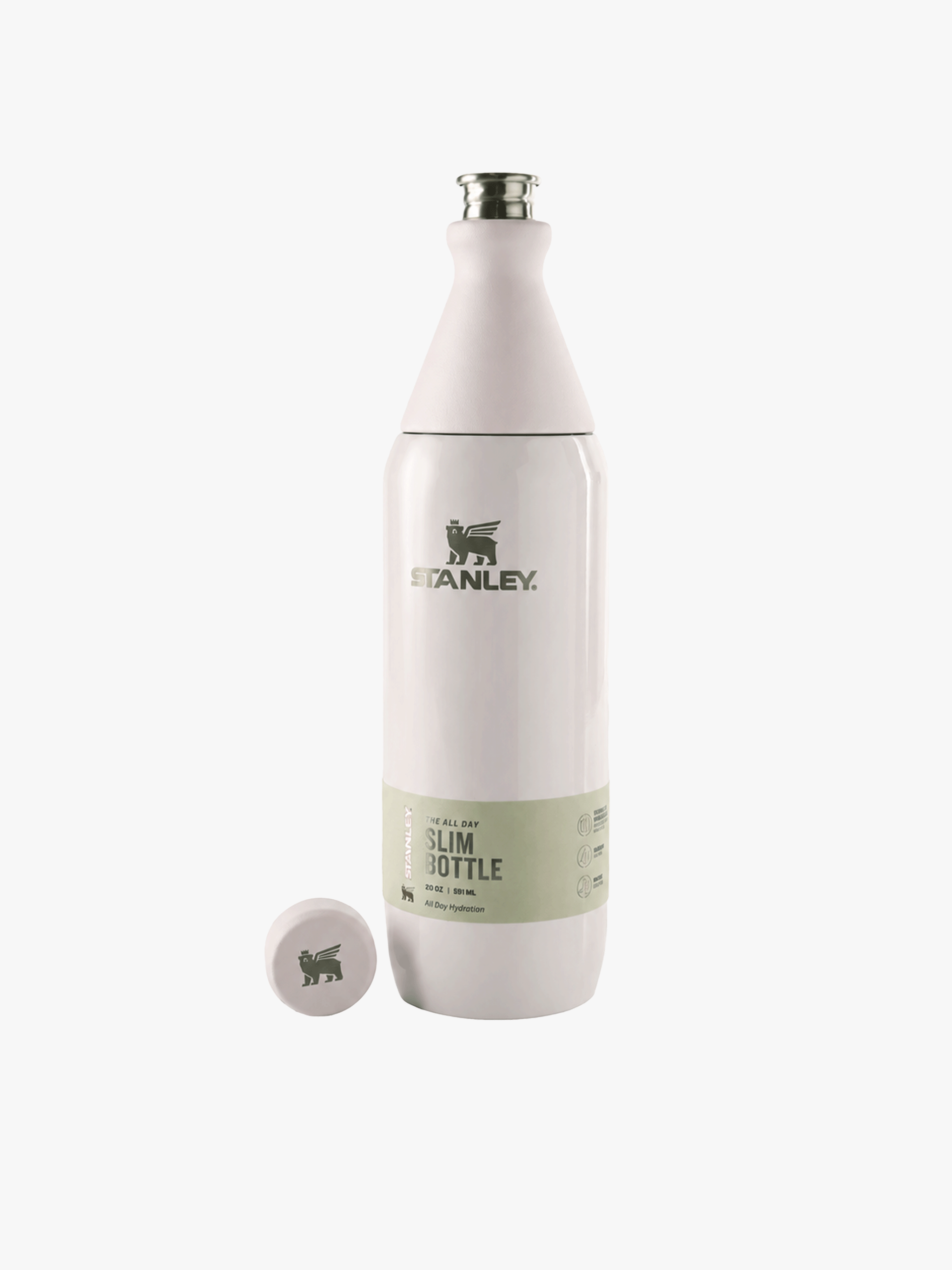 Pink bottle, front view