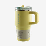 Yellow tumbler, front view