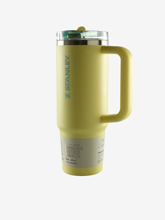 Yellow tumbler, front view