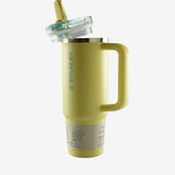 Yellow tumbler, side view