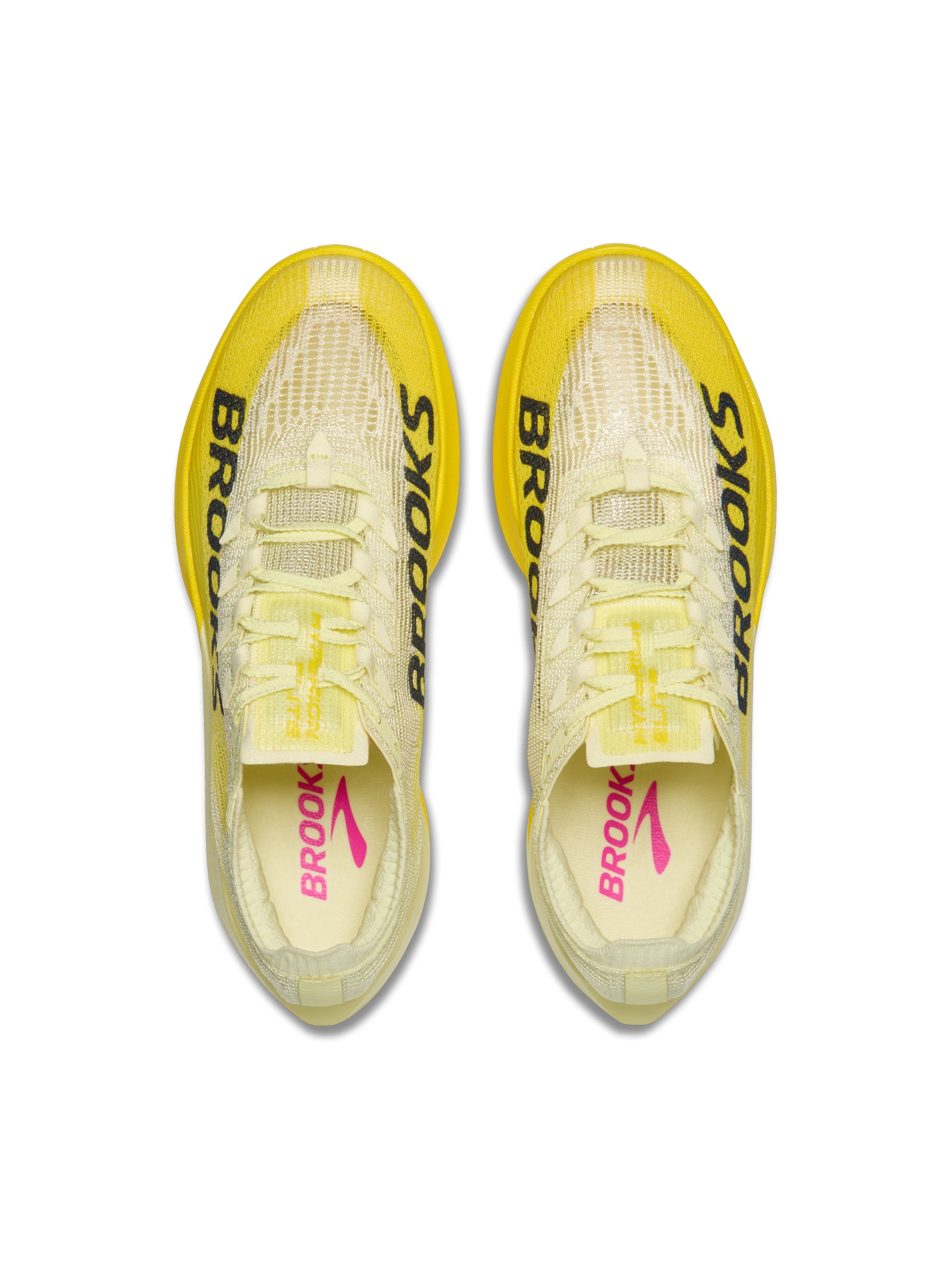 Yellow shoes, front view