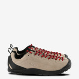 Tan sneakers, front view