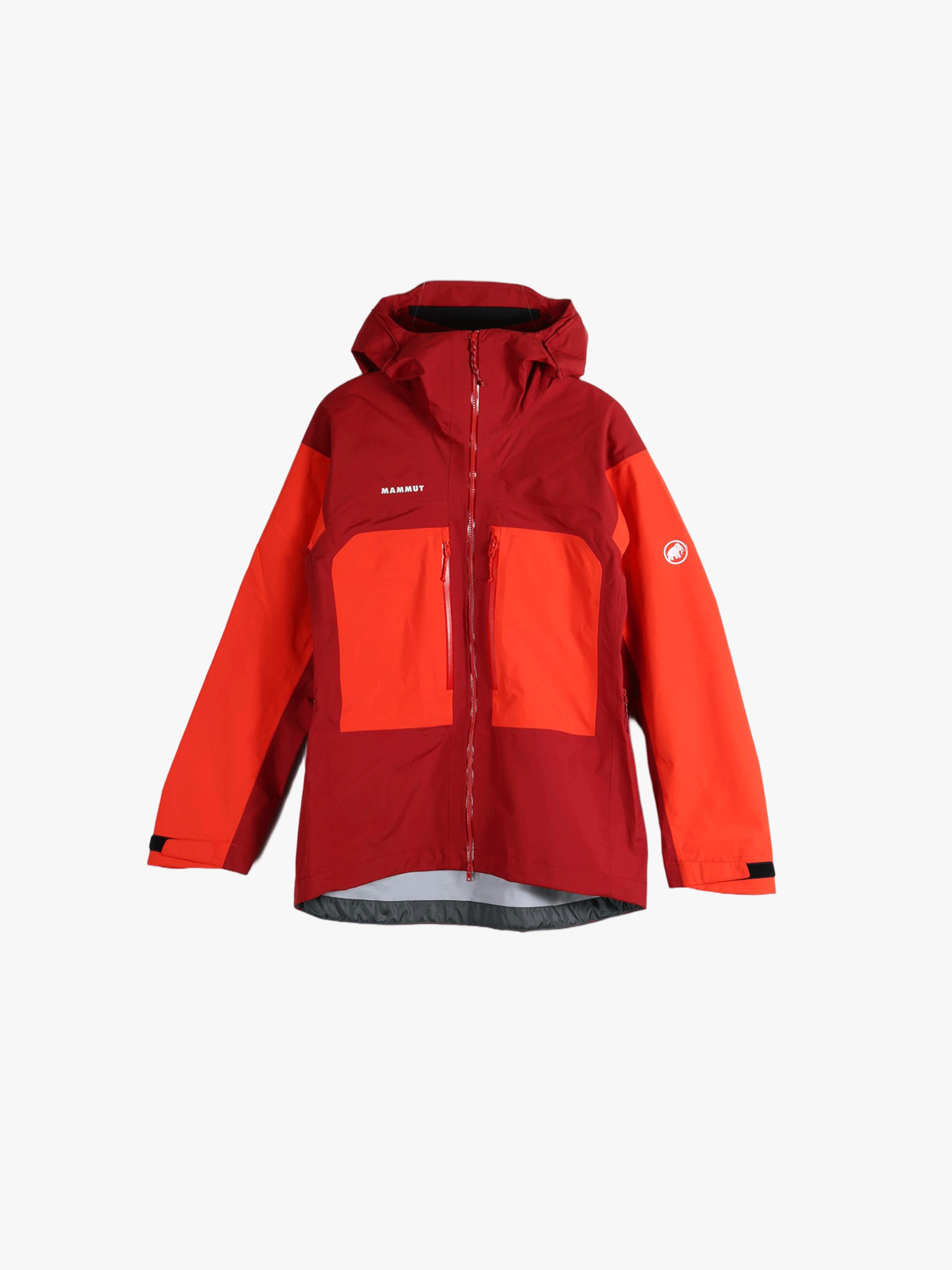 Red and orange jacket, front view