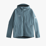 Blue jacket, front view