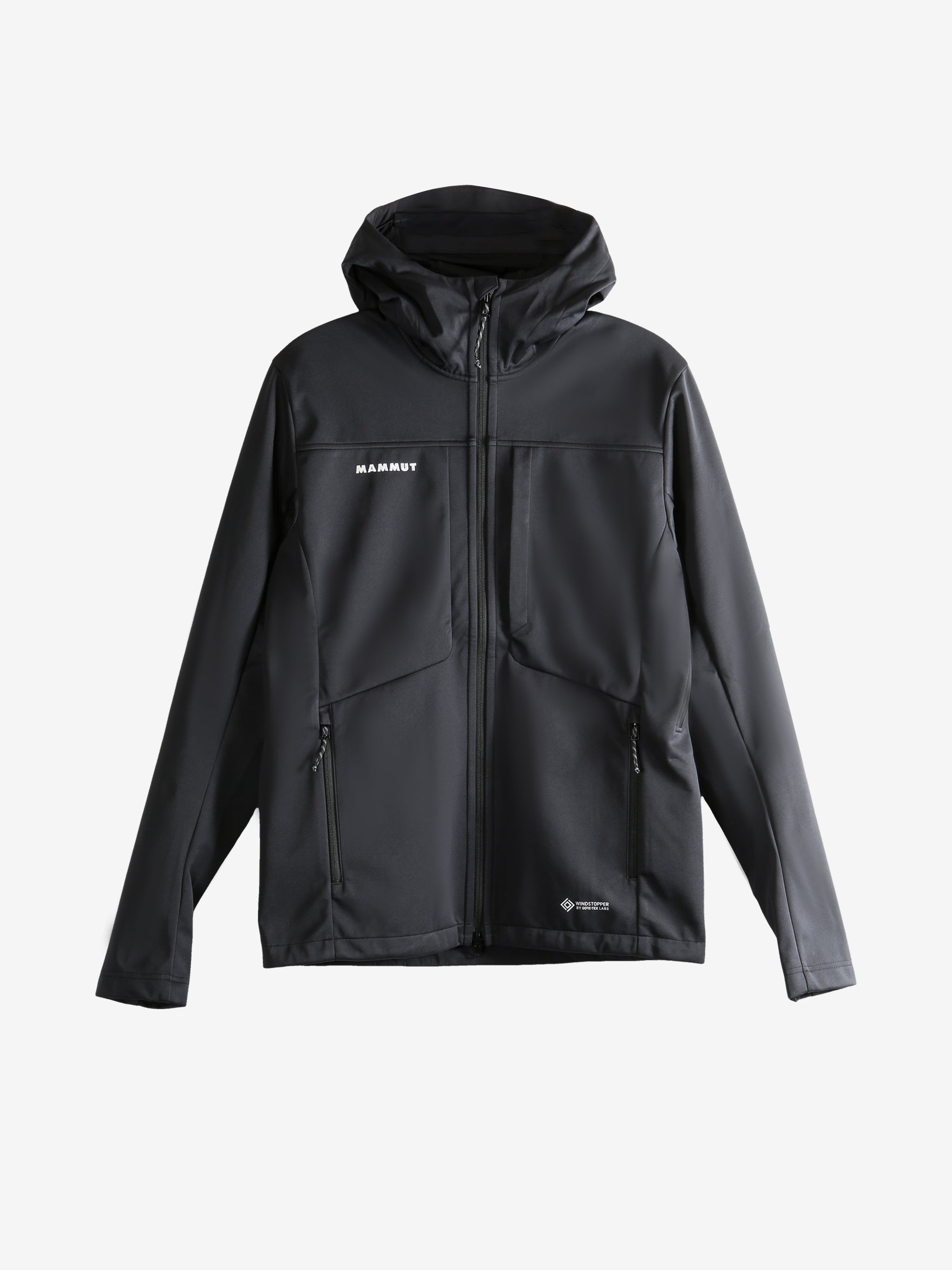 Black jacket, front view