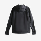 Black jacket, back view