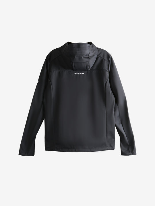 Black jacket, back view