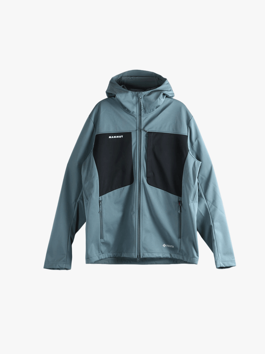 Blue jacket , front view