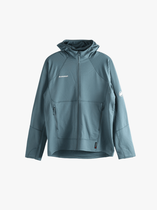 Blue jacket, front view