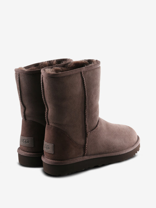 Brown shoes, back view