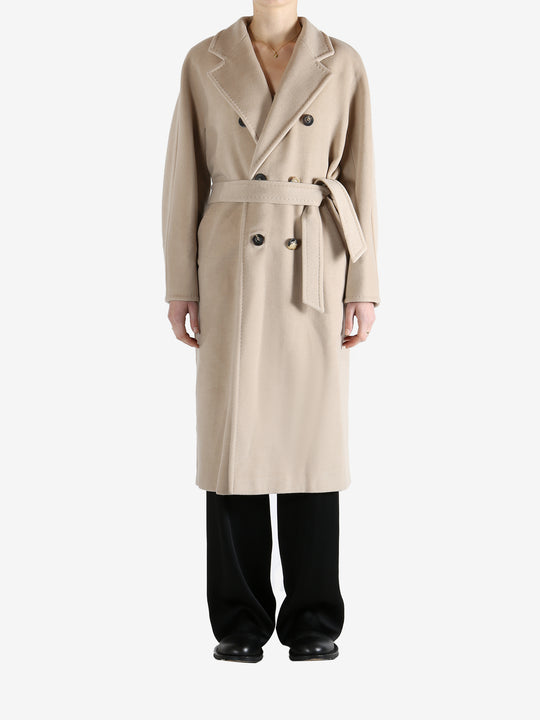 Tan coat,full body view