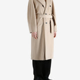 Tan coat,full body view