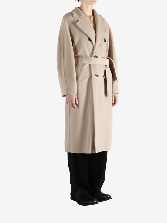 Tan coat,full body view