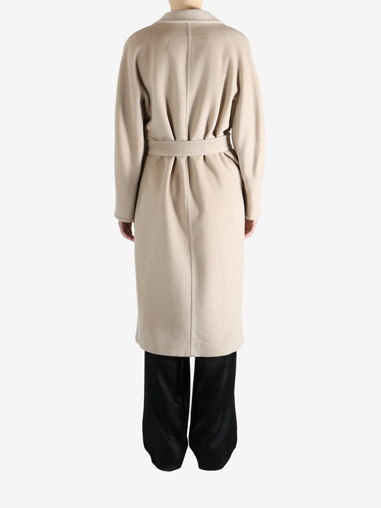Tan coat,full body view
