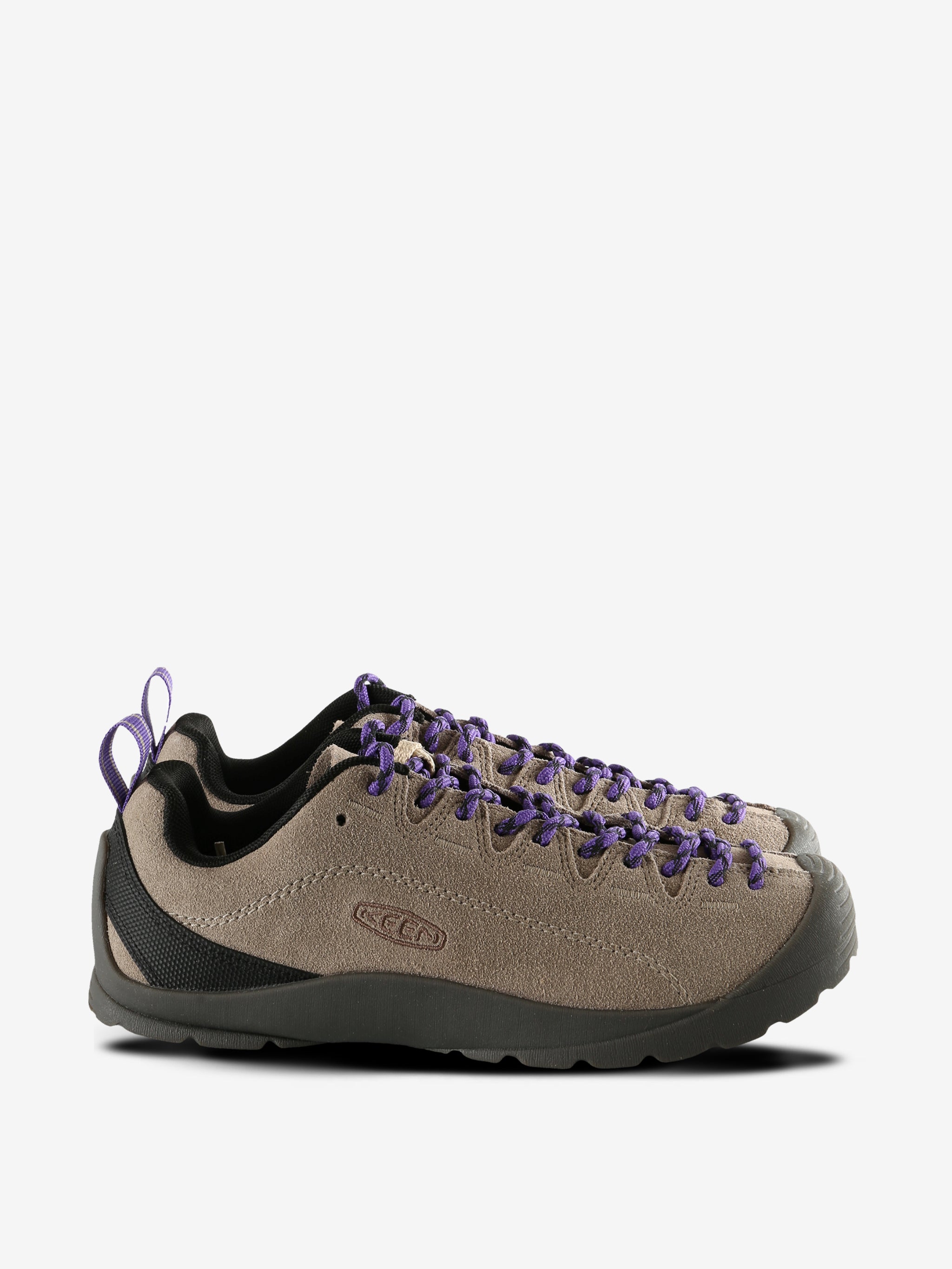 Tan sneakers, front view
