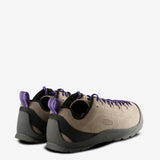 Tan sneakers, back view