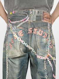 ACNE STUDIOS - Men Vintage Chain Detail Loose Jean