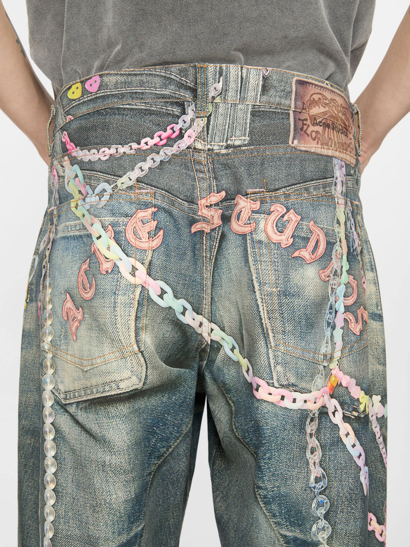 ACNE STUDIOS - Men Vintage Chain Detail Loose Jean