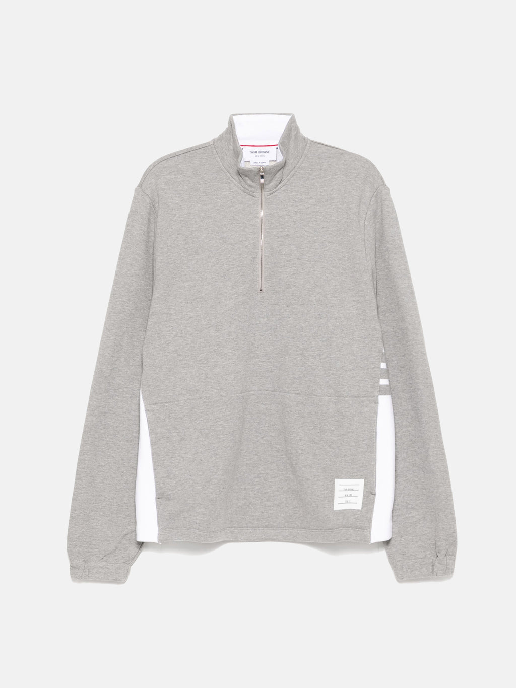 THOM BROWNE - Men Funnel Neck Half Zip Pullover