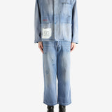 Blue jacket, full view