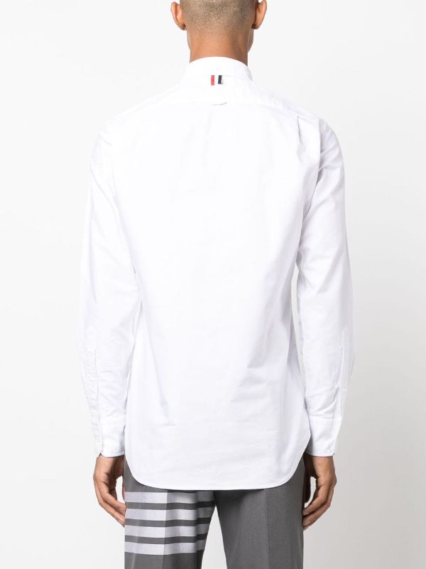 THOM BROWNE - Men Classic Oxford Shirt With Grosgrain Placket