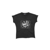Black t-shirt, front view