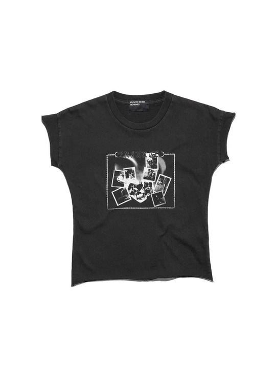 Black t-shirt, front view