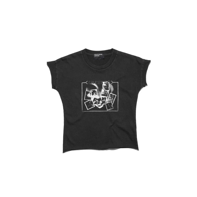 Black t-shirt, front view