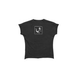 Black t-shirt, back view