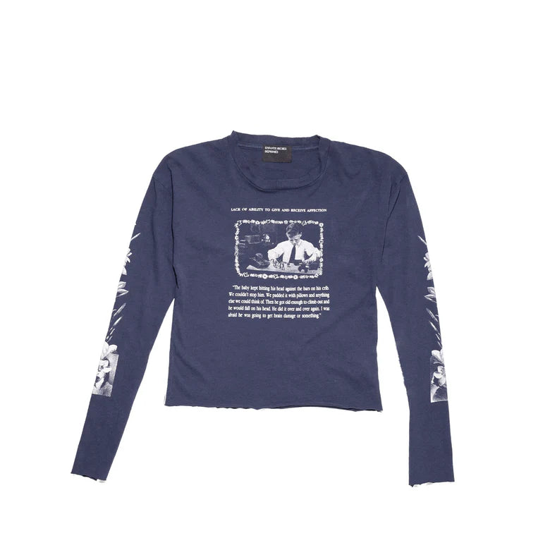 Navy t-shirt, front view
