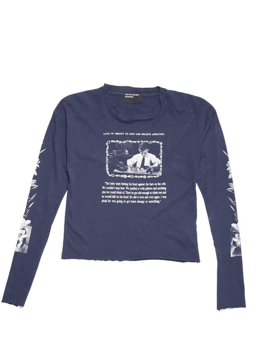 Navy t-shirt, front view