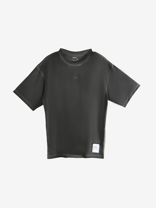 Black t-shirt, front view