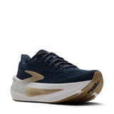 Navy shoes, side view
