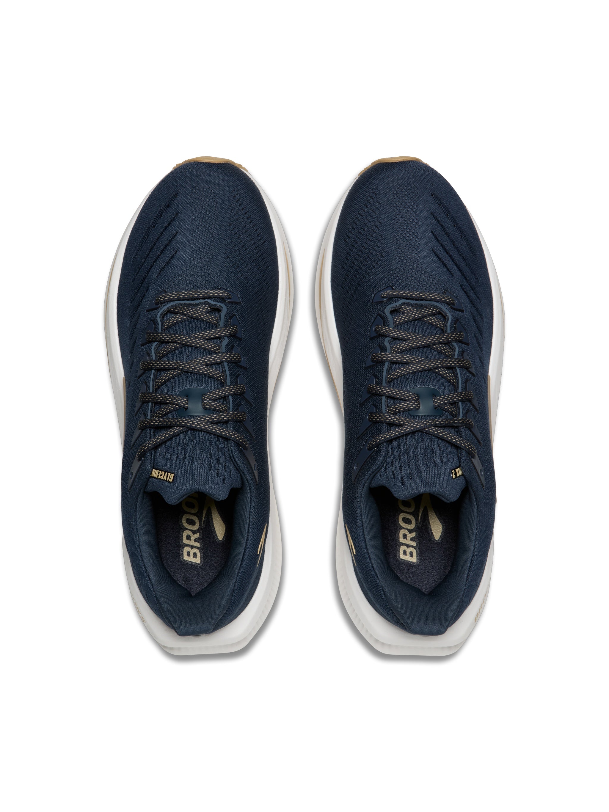 Navy shoes, front view