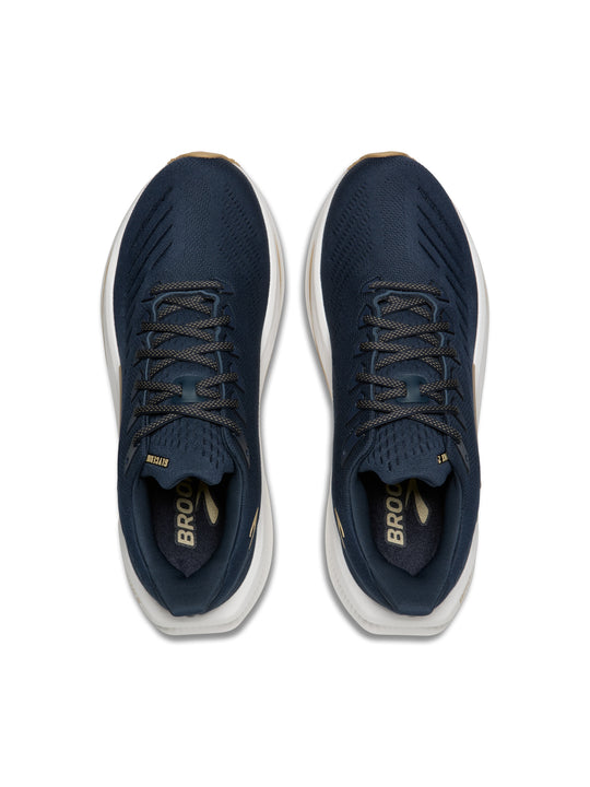 Navy shoes, front view