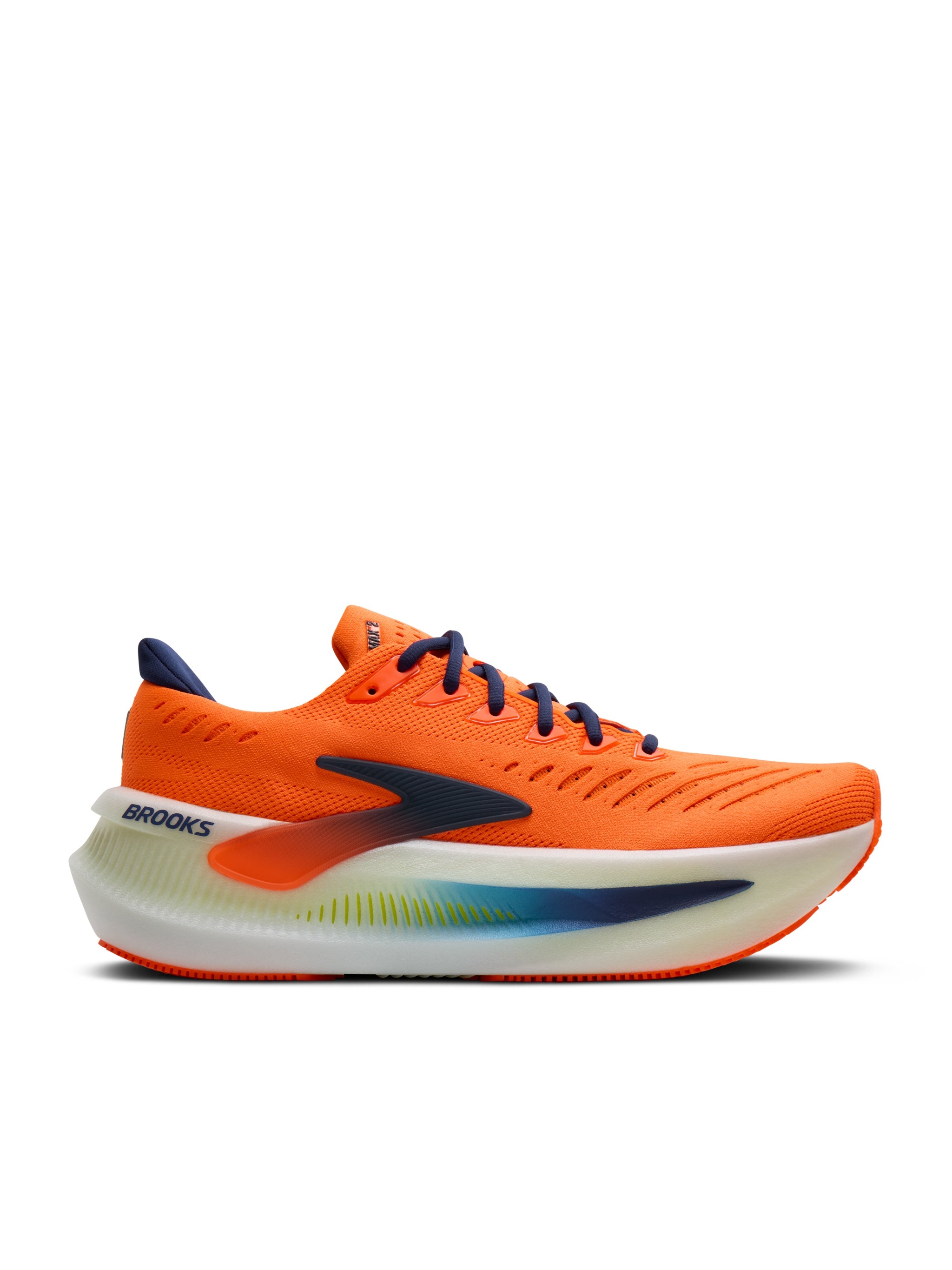 Orange shoes, side view