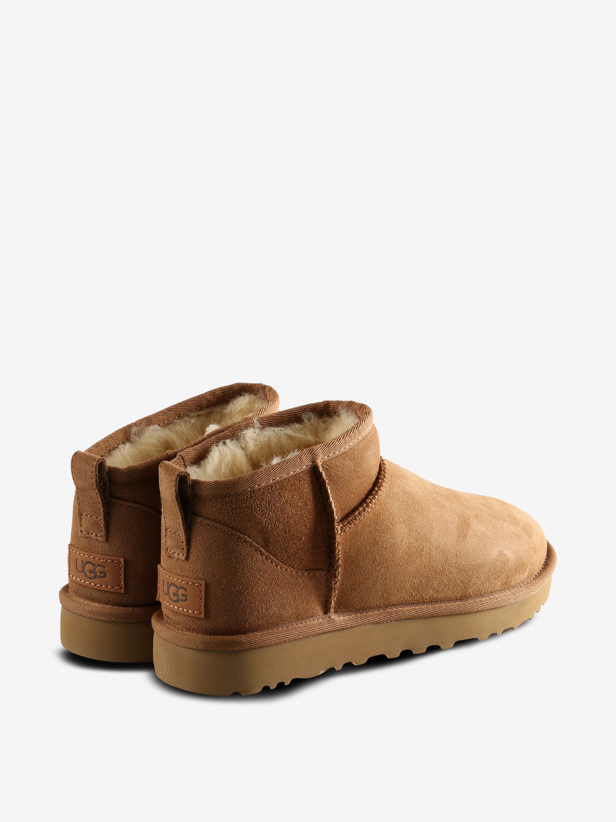 Brown shoes, back view