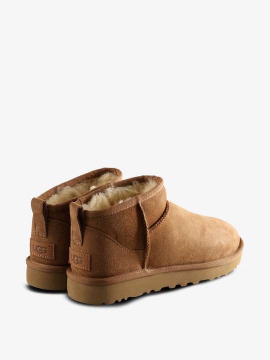 Brown shoes, back view