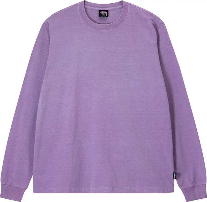 STUSSY - Men Pigment Dyed Crew Long-Sleeve