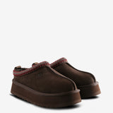 Brown shoes,side view