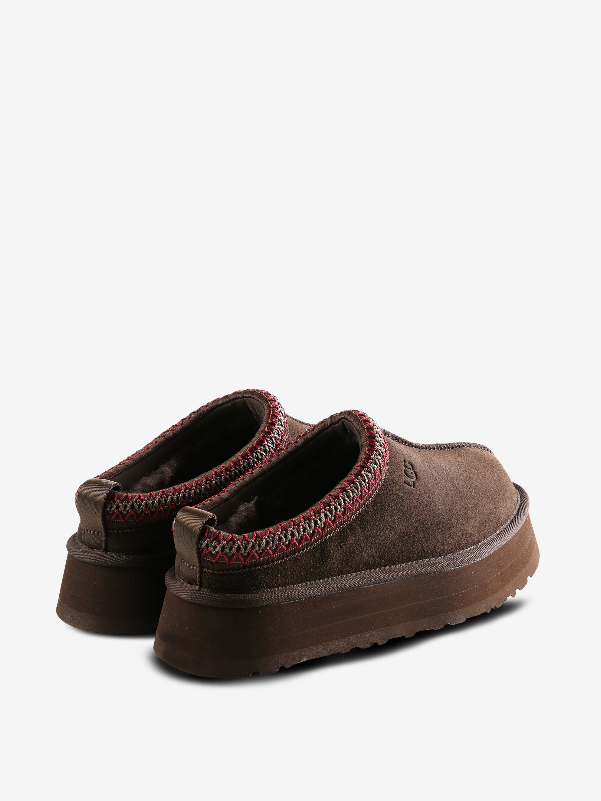 Brown shoes,back view